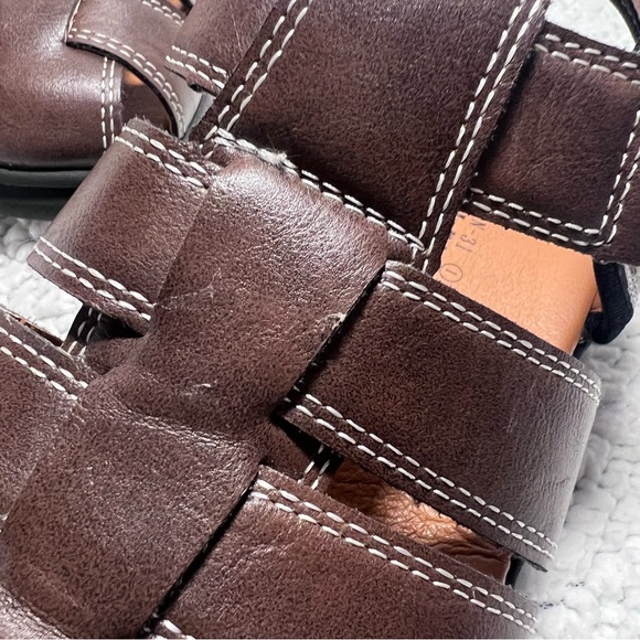 Little Kid Jaxon Fisherman Brown Sandals boys size 1 - Picture 12 of 15